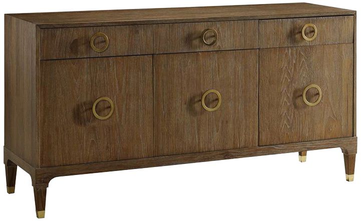 Atherton Eastern Teak and Brass Sideboard