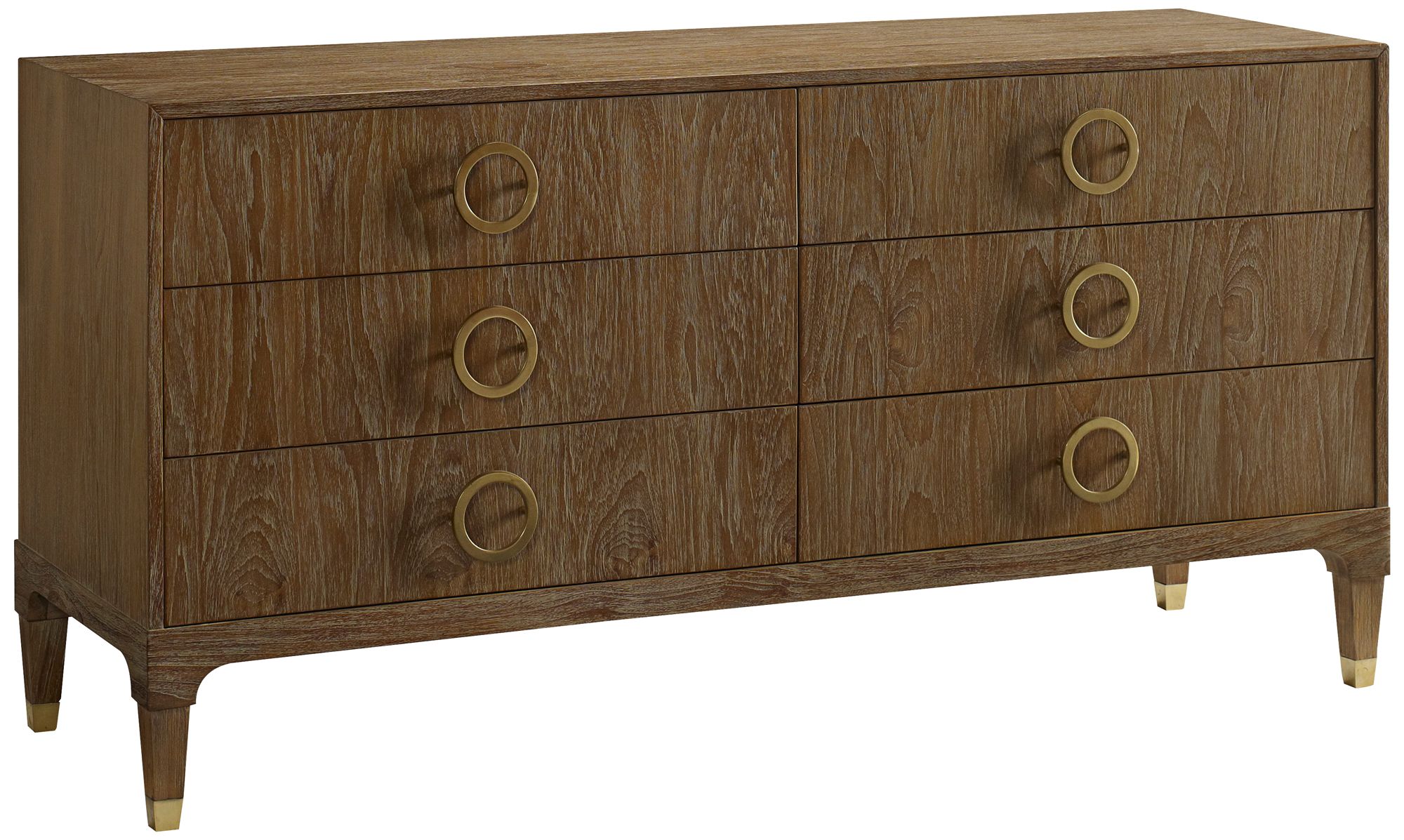 Atherton Eastern Teak and Brass Dresser