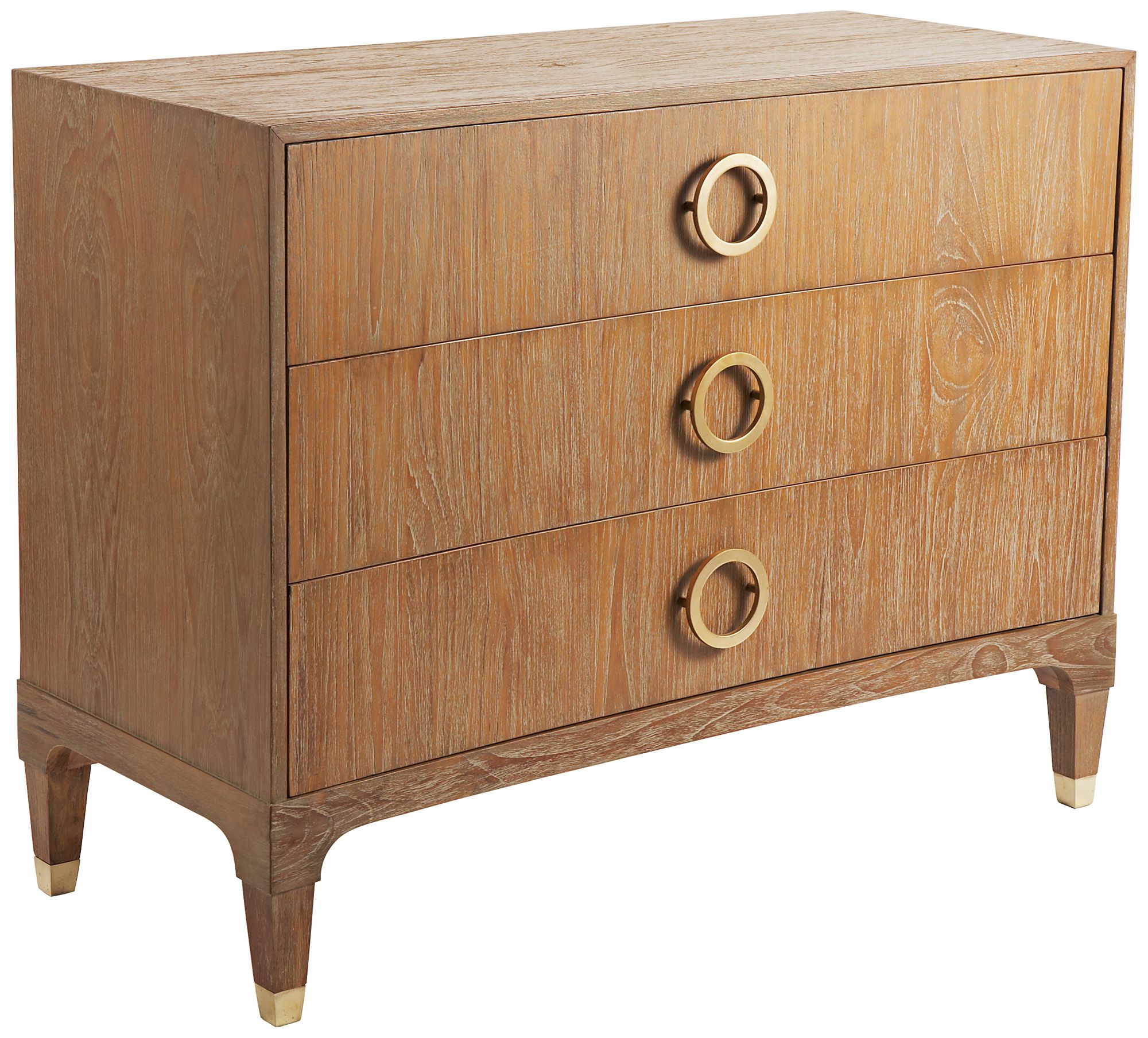 Atherton Eastern Teak and Brass Bachelors Chest