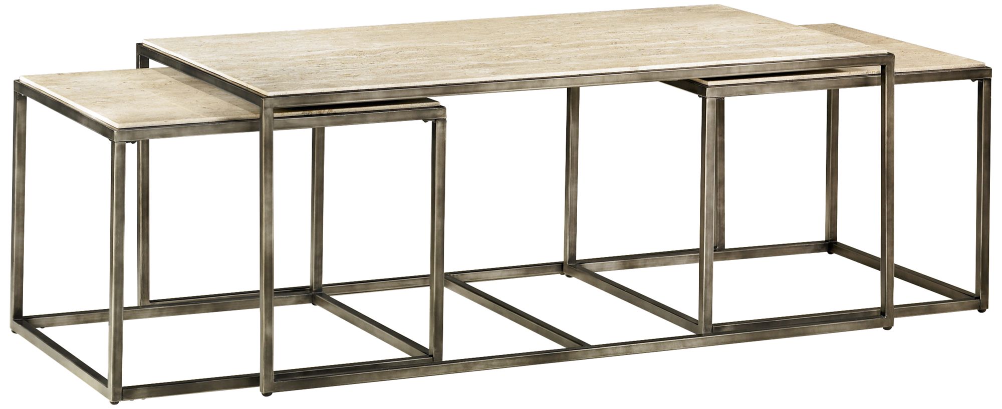 Modern Basics Rectangular 3-Piece Bronze Coffee Table