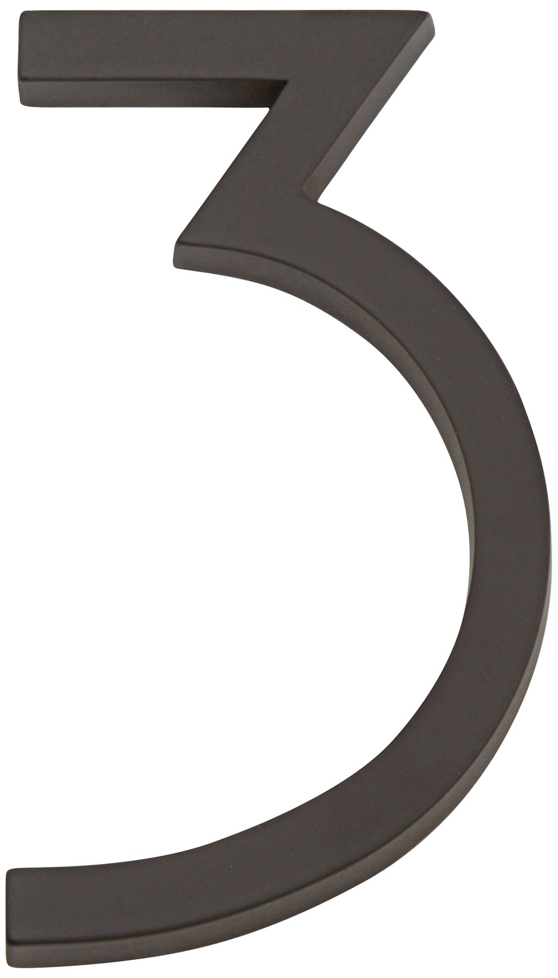 Modern Avalon Oil-Rubbed Bronze House Number 3