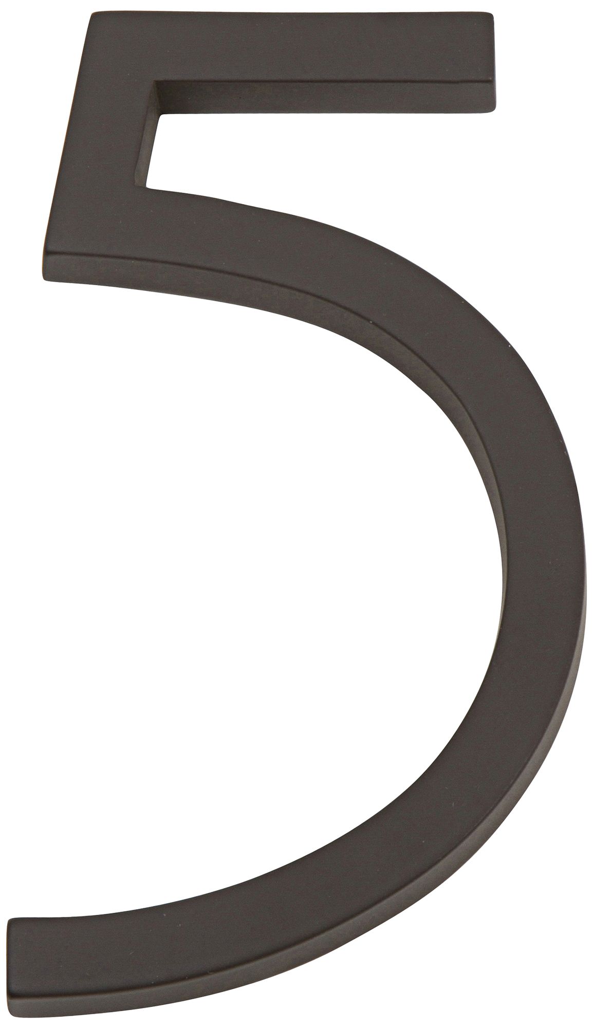 Modern Avalon Oil-Rubbed Bronze House Number 5