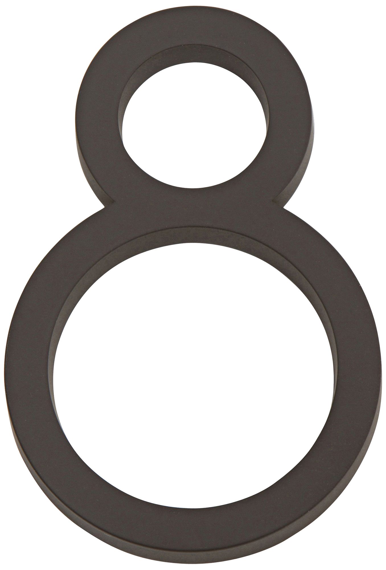 Modern Avalon Oil-Rubbed Bronze House Number 8