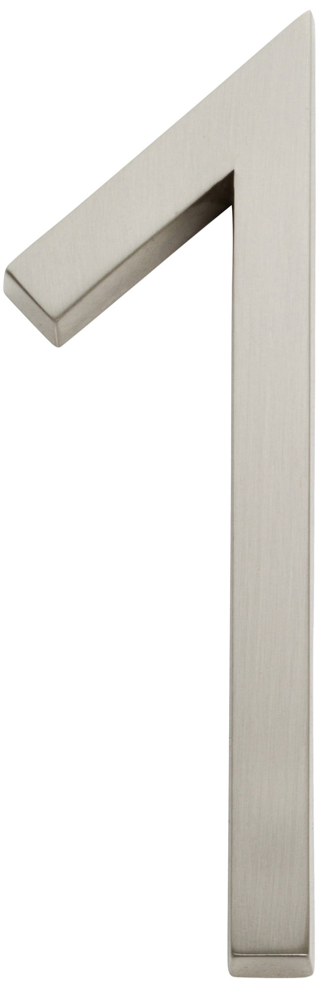 Modern Avalon Brushed Nickel House Number 1