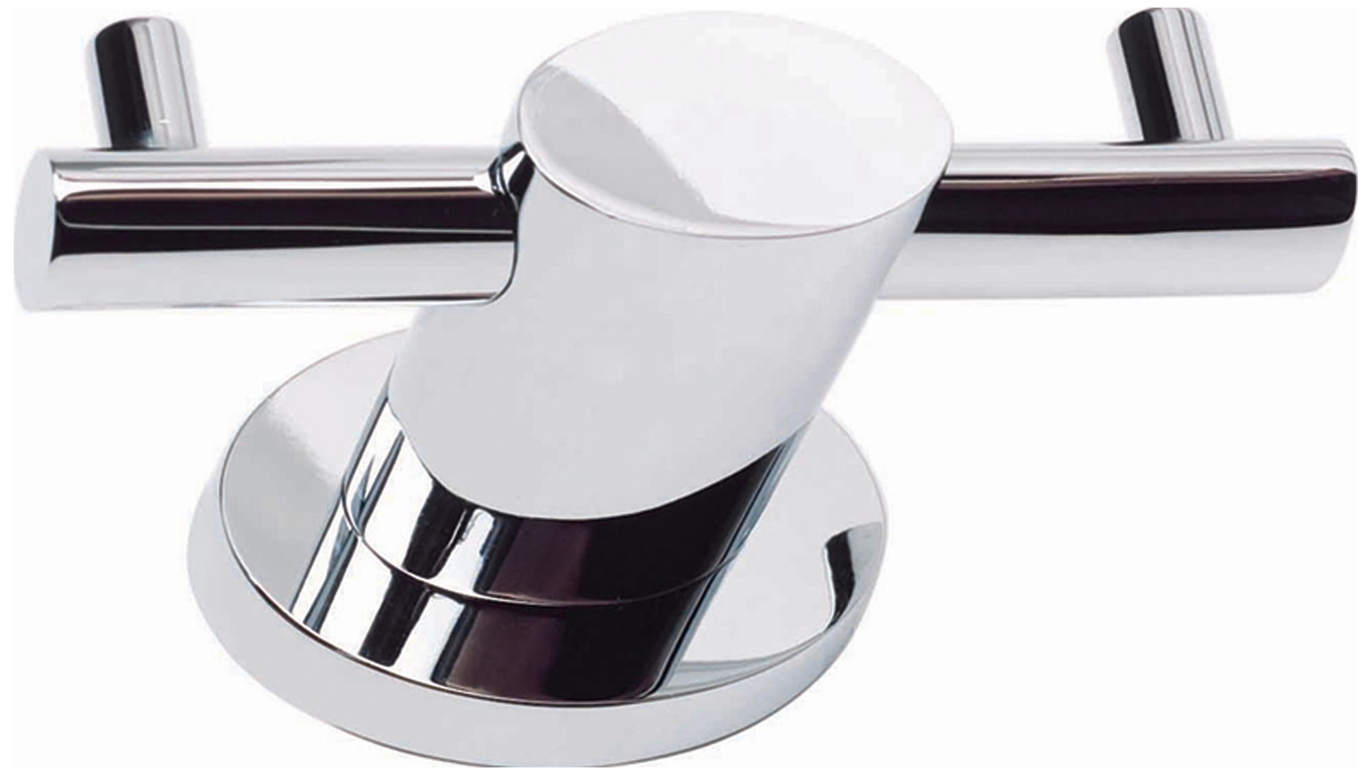 Equinox Collection 4" Wide Chrome Double Bath Hook