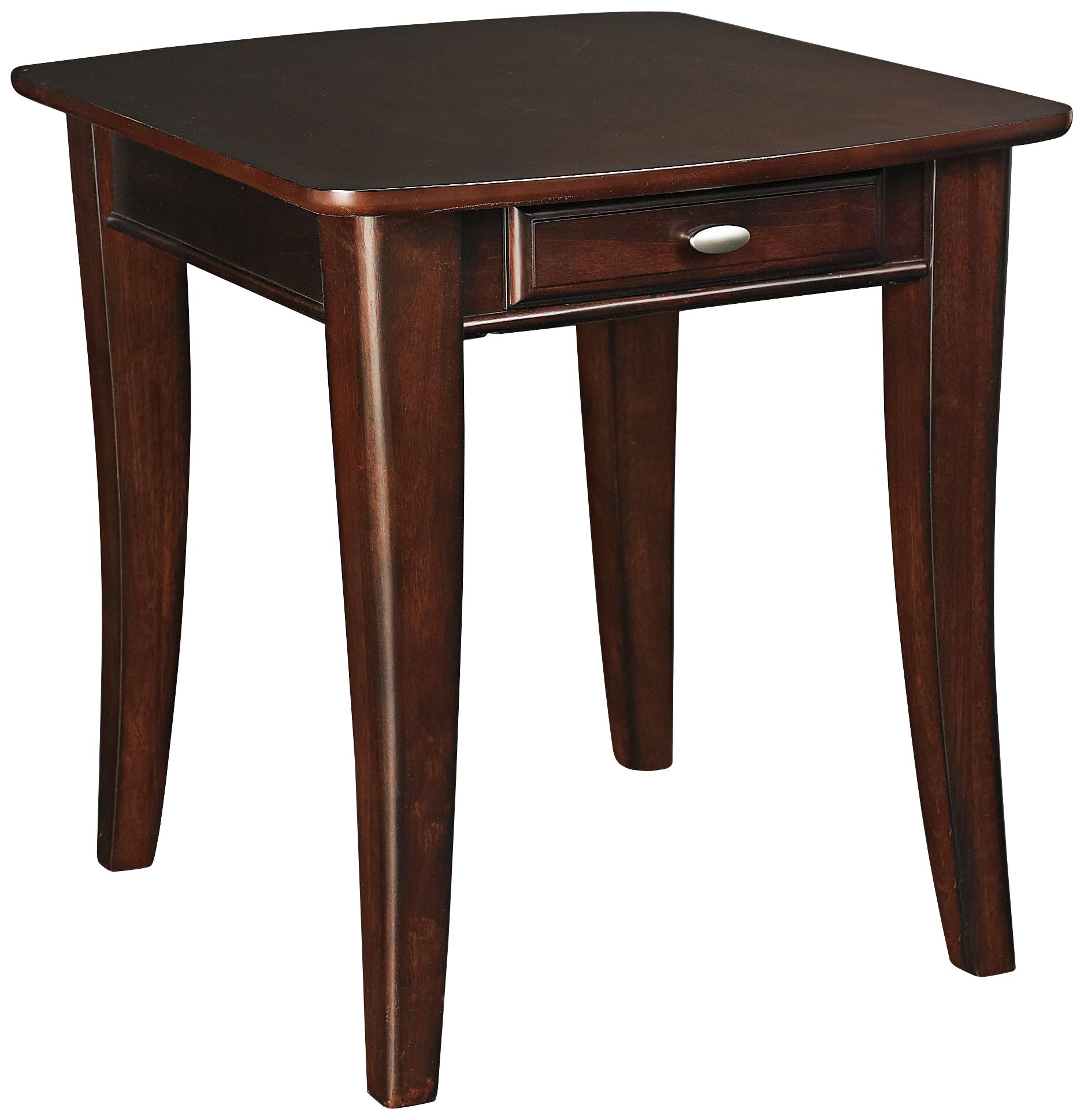 Enclave 1-Drawer Rectangular Sable End Table