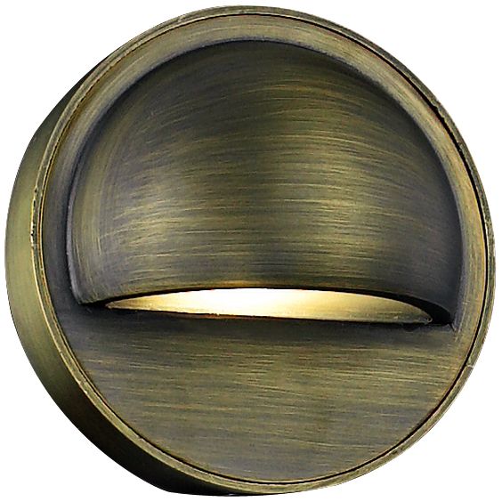 Cast Brass 2" High Bronze Deck Light
