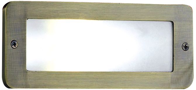 Cast Brass 8" Wide Bronze Deck Light