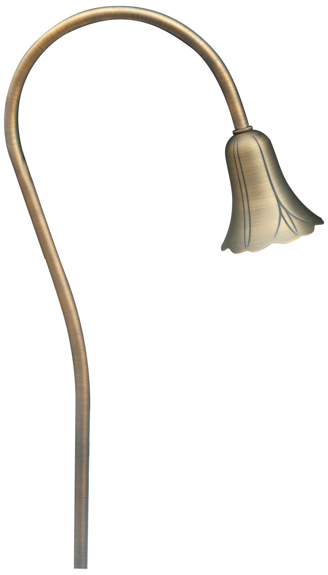 Cast Brass Flower 20" High Bronze Landscape Path Light