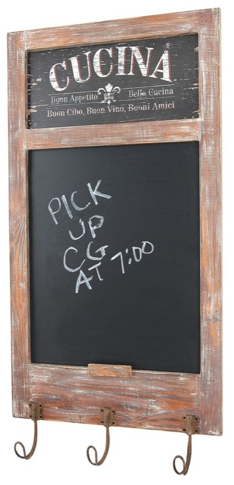Cucina Blackboard with Key Hooks