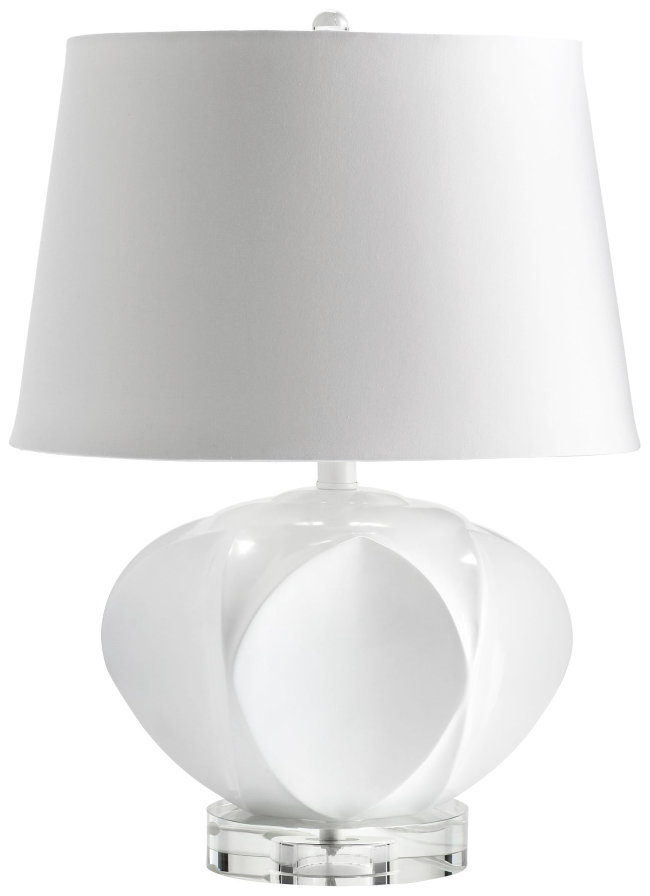 Moza Resin and Crystal Table Lamp
