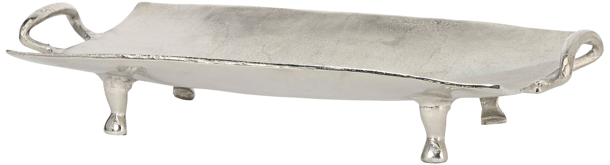 Aaron Large Footed Aluminum Serving Tray
