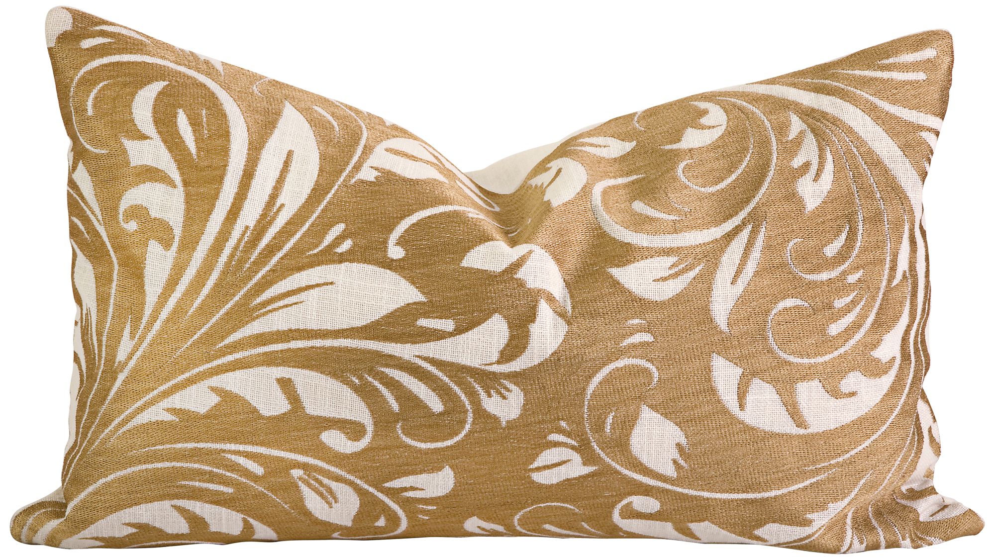 Rozene 20" Wide Embroidered Floral Throw Pillow