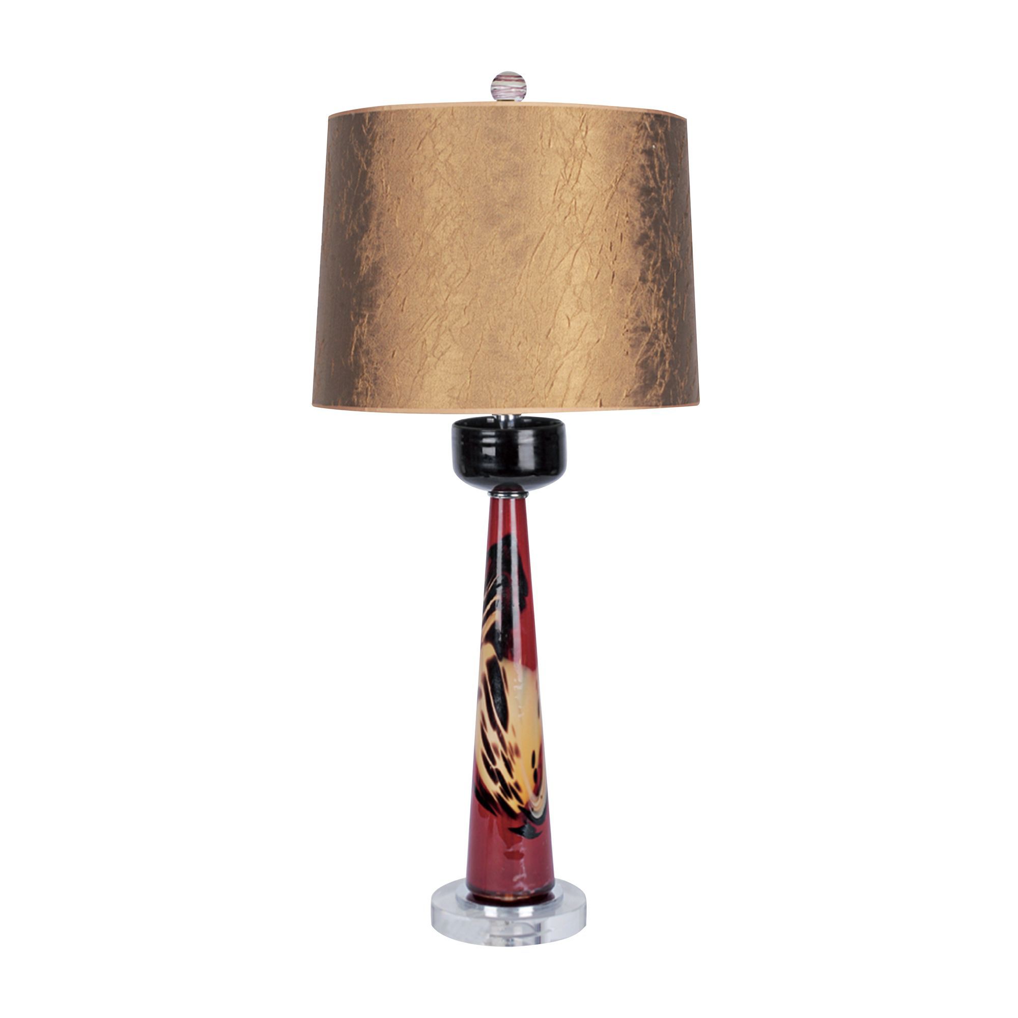 Alexandria Red Wine Glass Contemporary Table Lamp