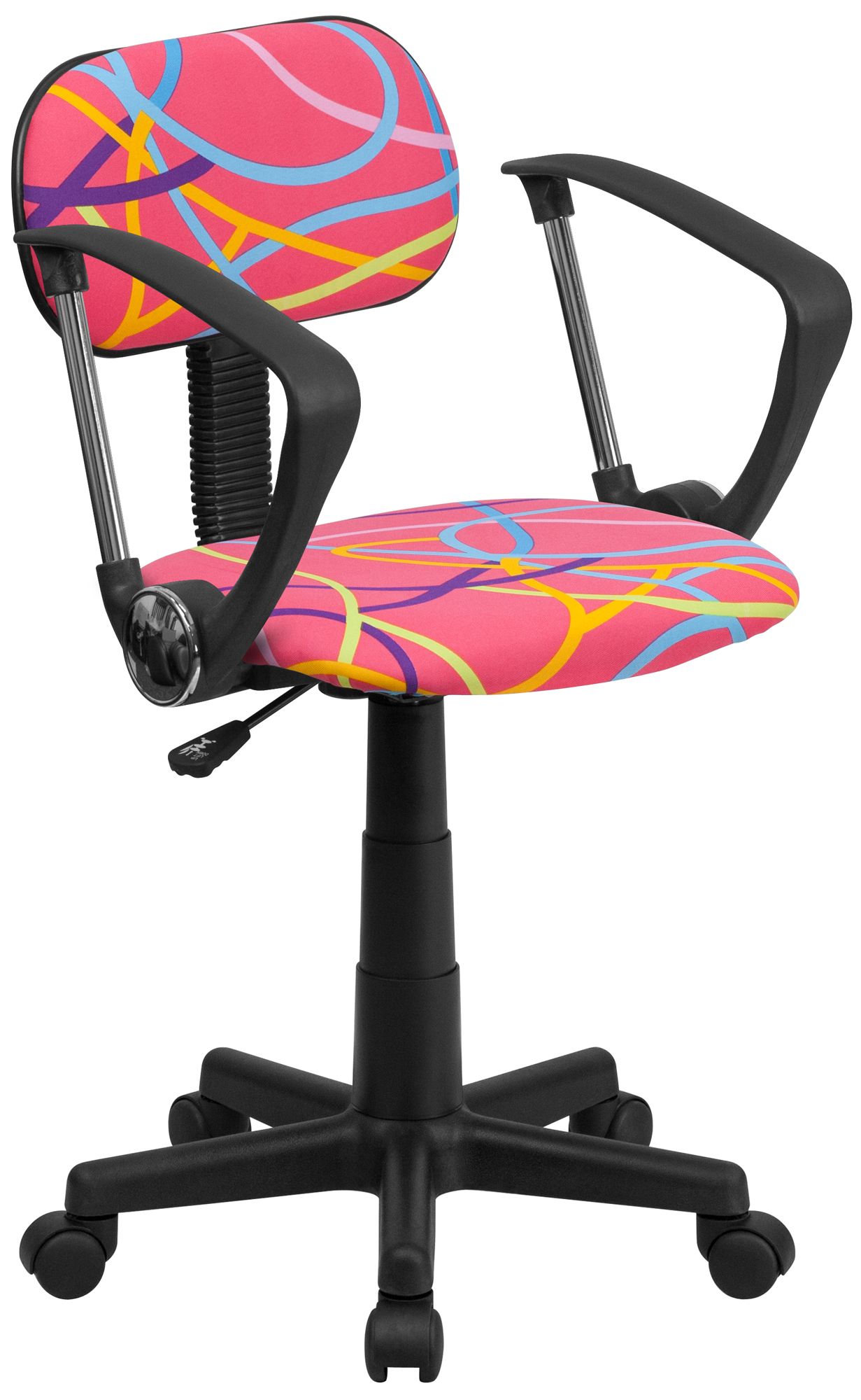 Multi-Color Swirl Pink Office Chair