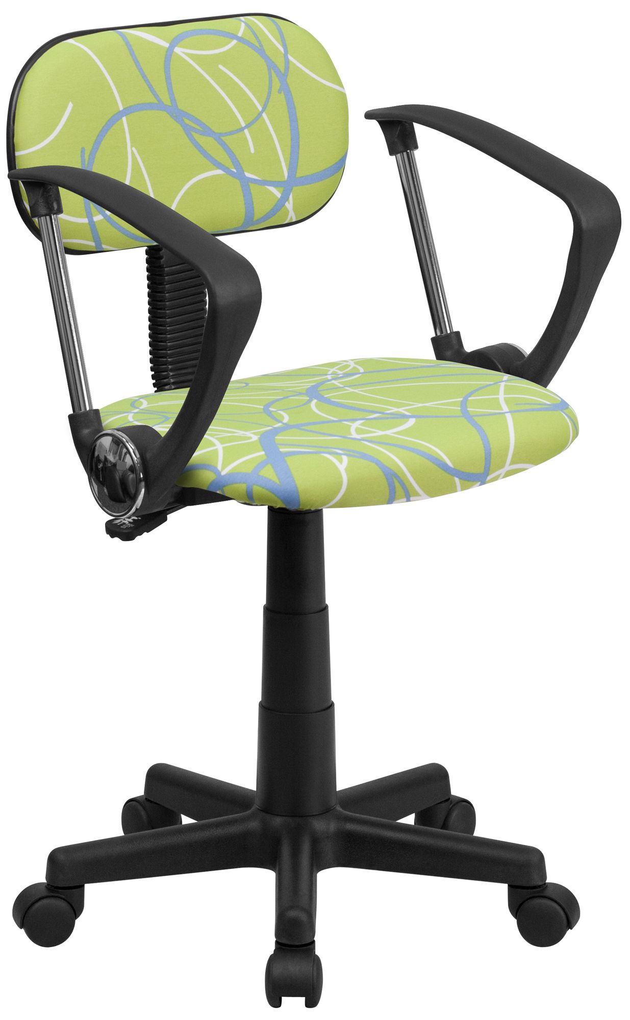 Multi-Color Swirl Green Office Chair