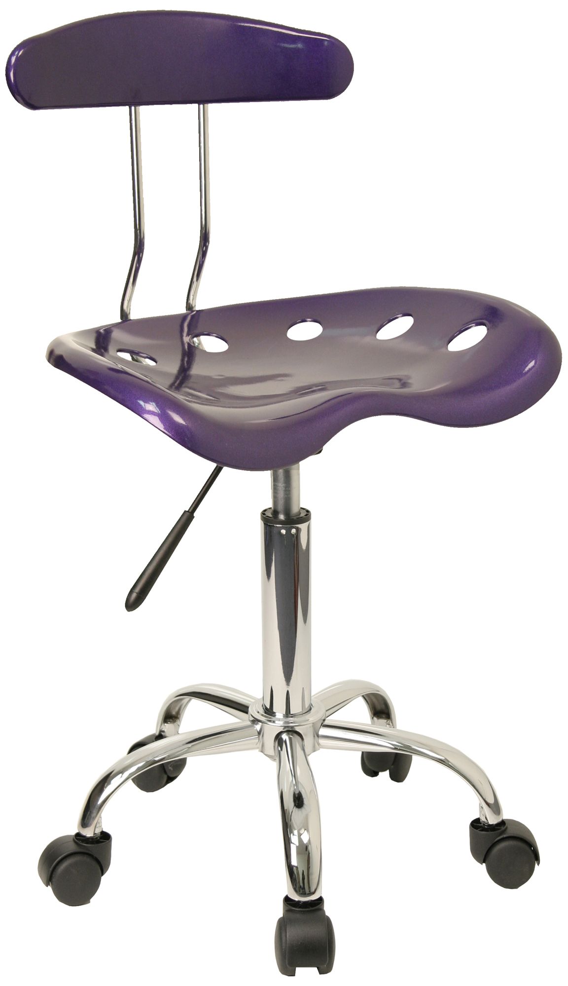 Tractor Chrome and Vibrant Violet Computer Task Chair