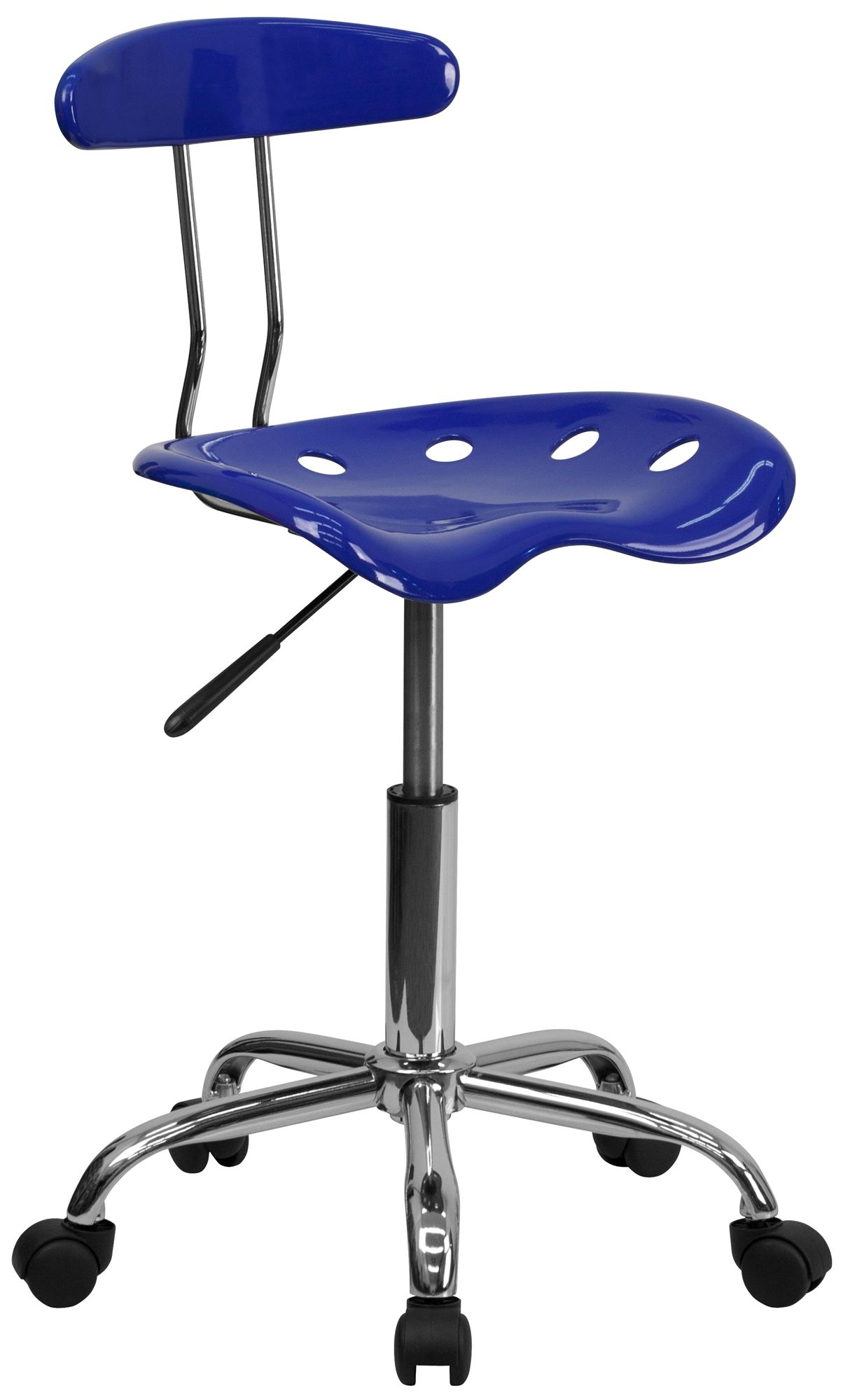 Tractor Chrome and Nautical Blue Computer Task Chair