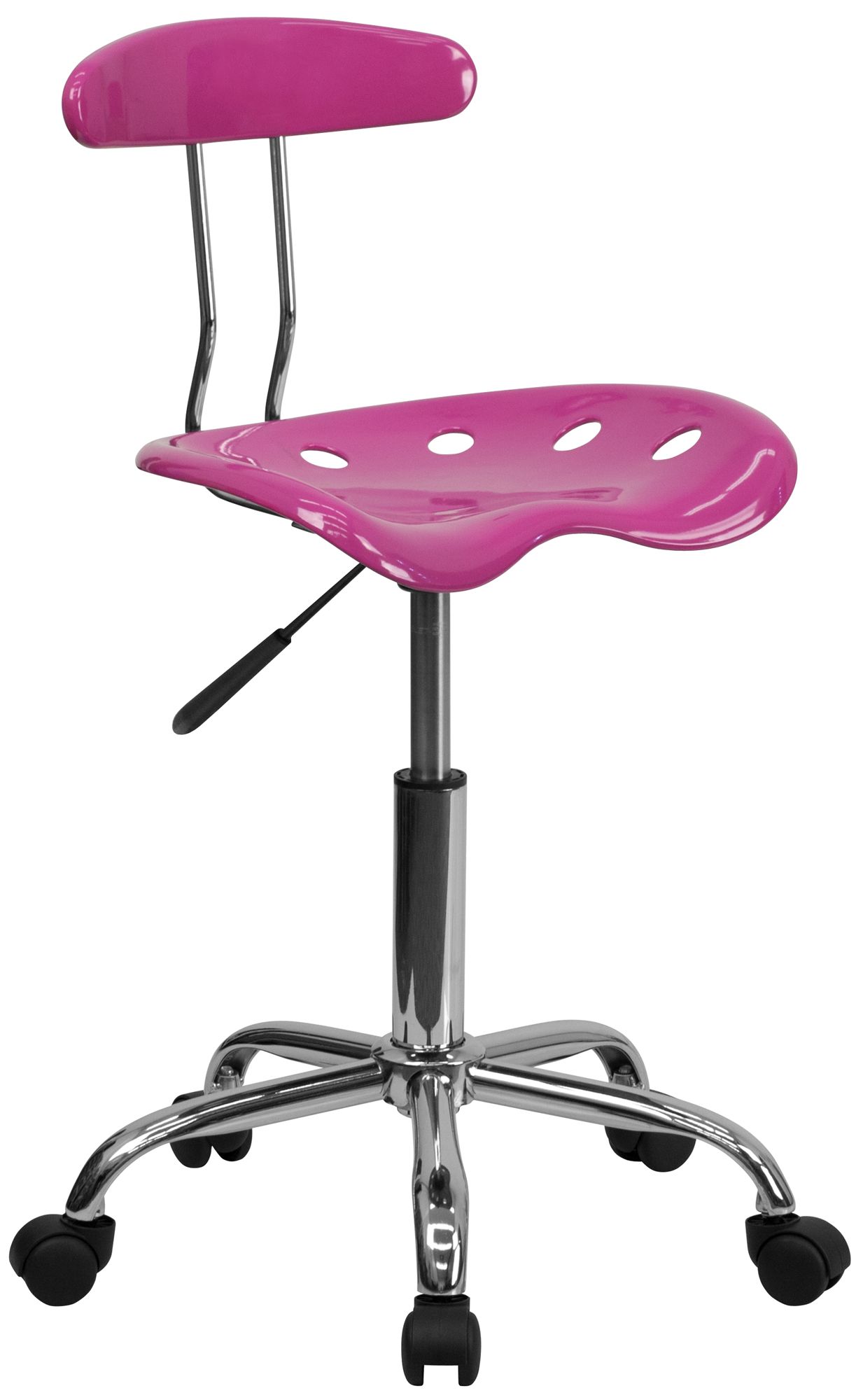 Tractor Chrome and Candy Heart Computer Task Chair