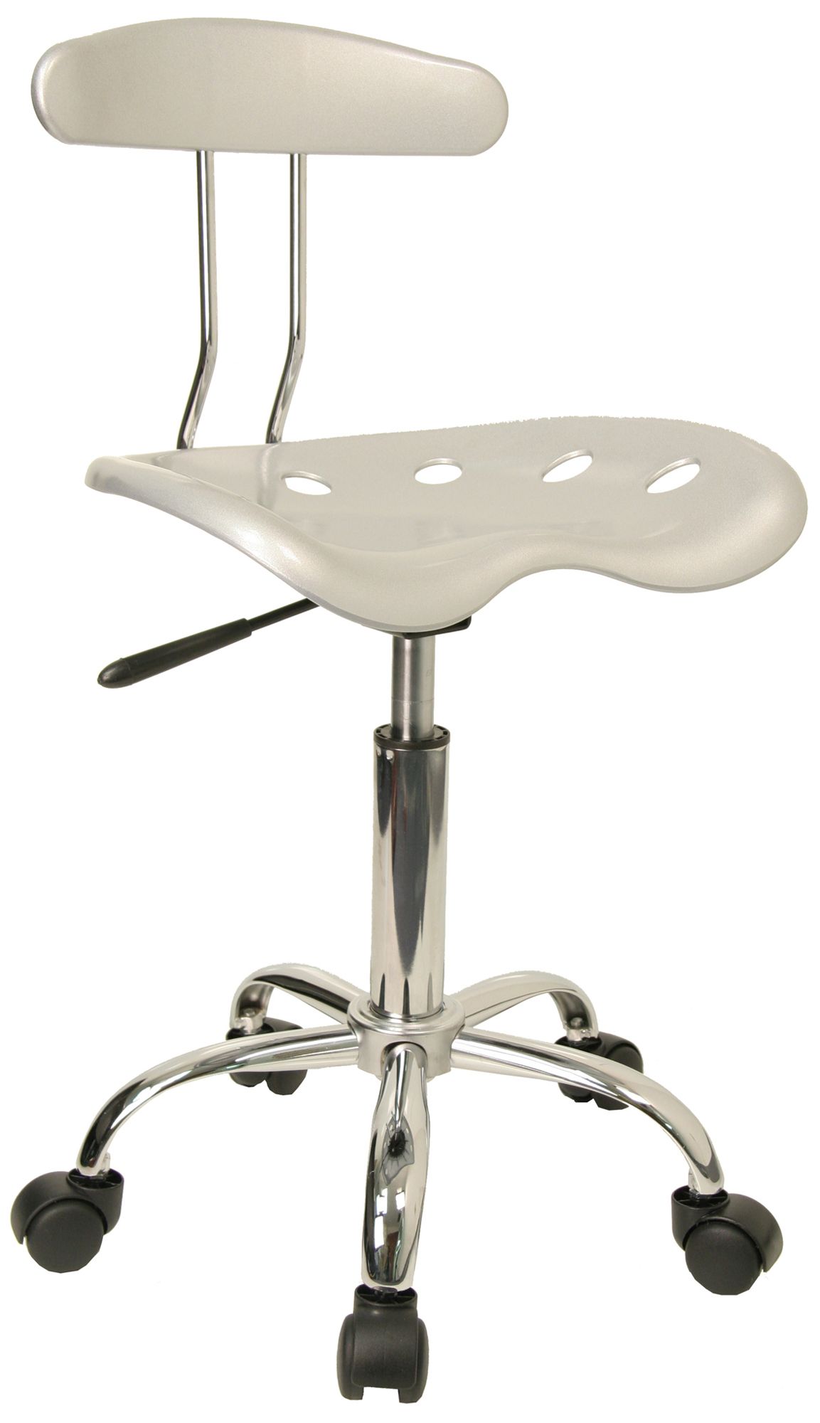 Tractor Chrome and Vibrant Silver Computer Task Chair