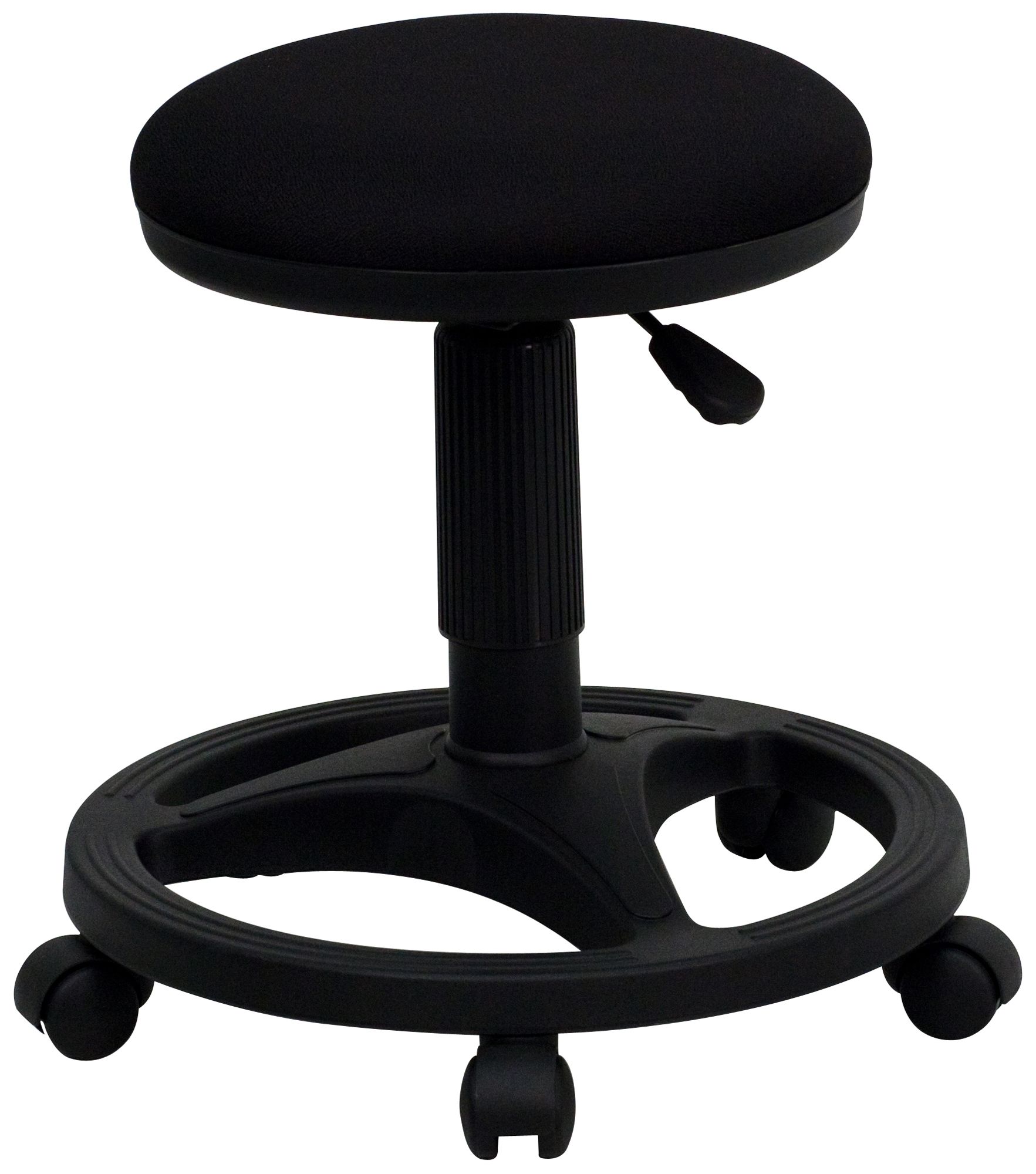 Backless Ergonomic Black Foot Ring Stool