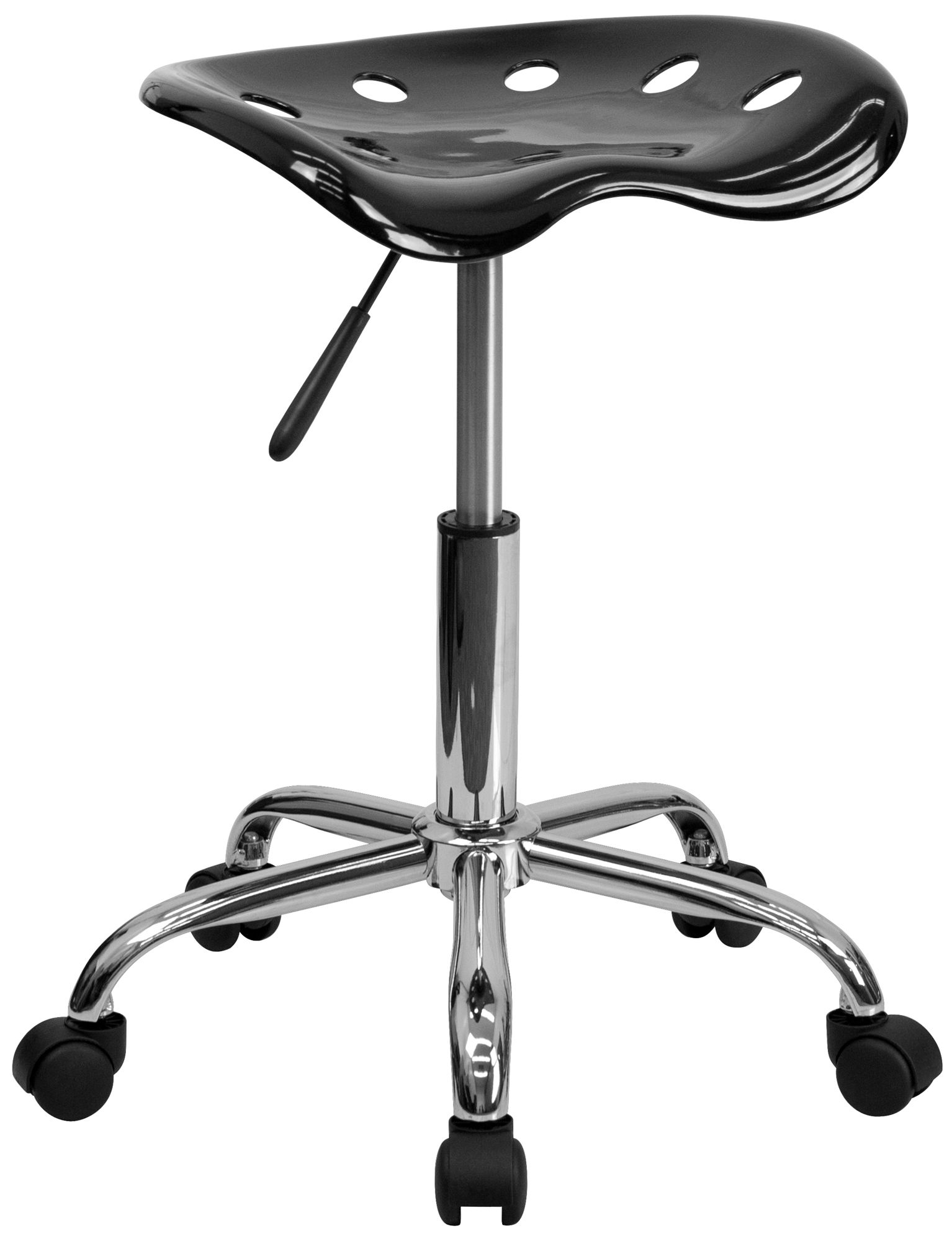 Adjustable Tractor Seat Chrome and Black Stool