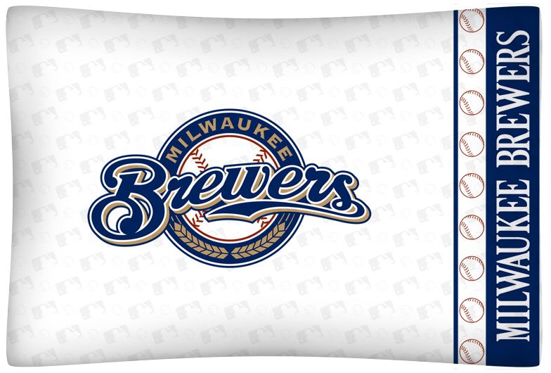 MLB Milwaukee Brewers Micro Fiber Pillow Case