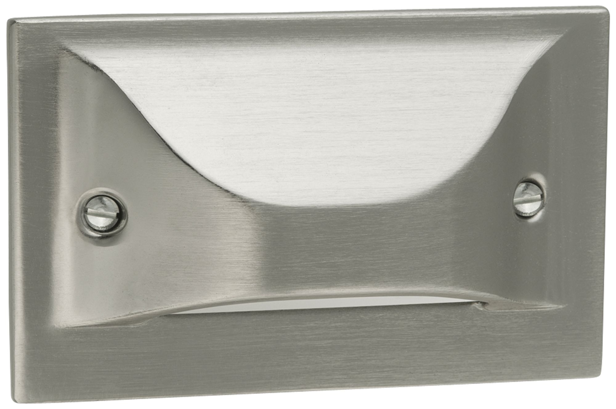 Mini Brushed Nickel 3" High LED Outdoor Step - Deck Light