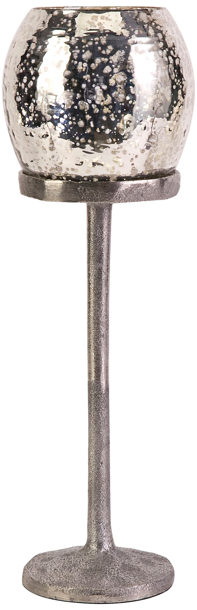 Large Mercury Glass Votive Candlestick