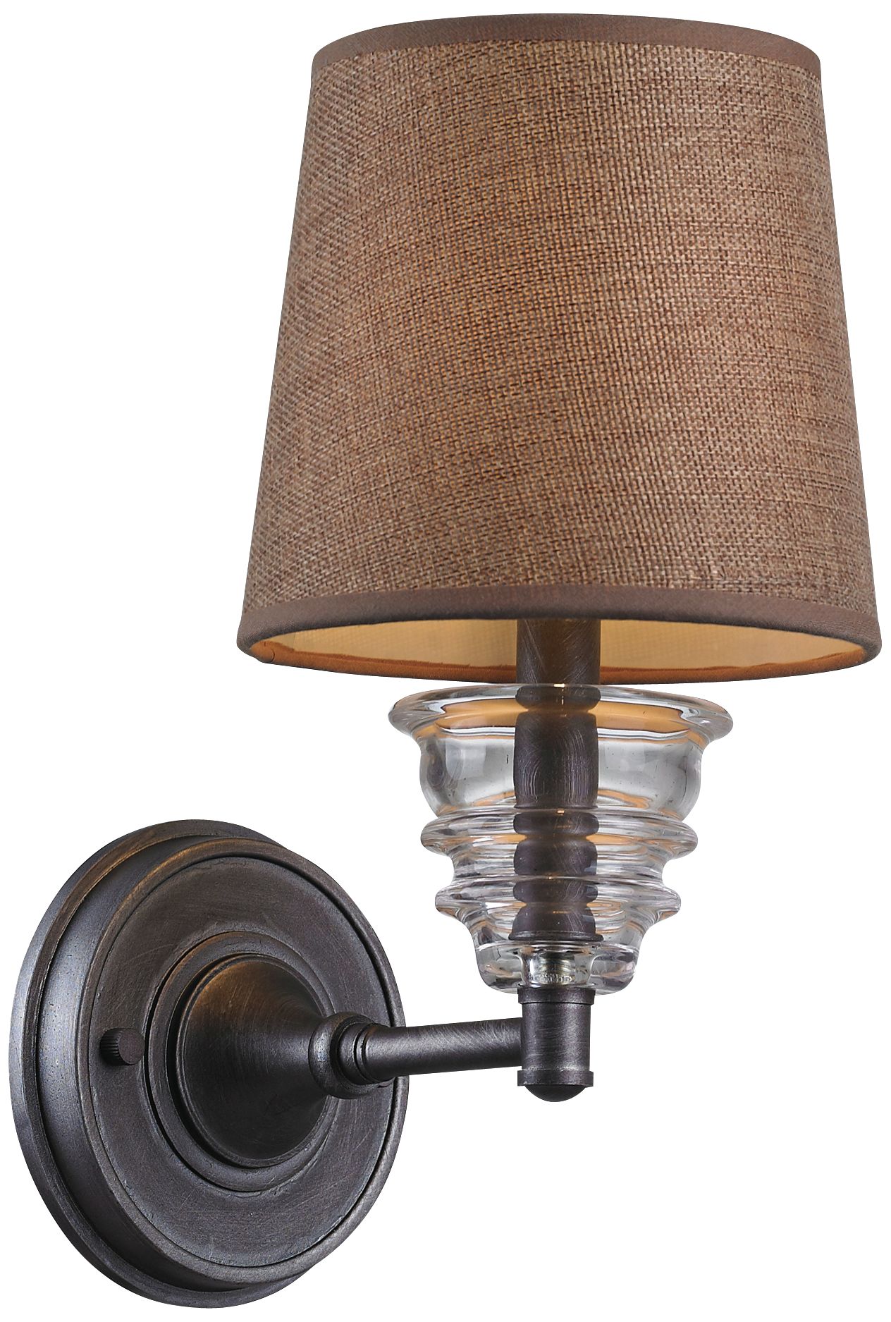 Insulator Glass Weathered Zinc Wall Lamp