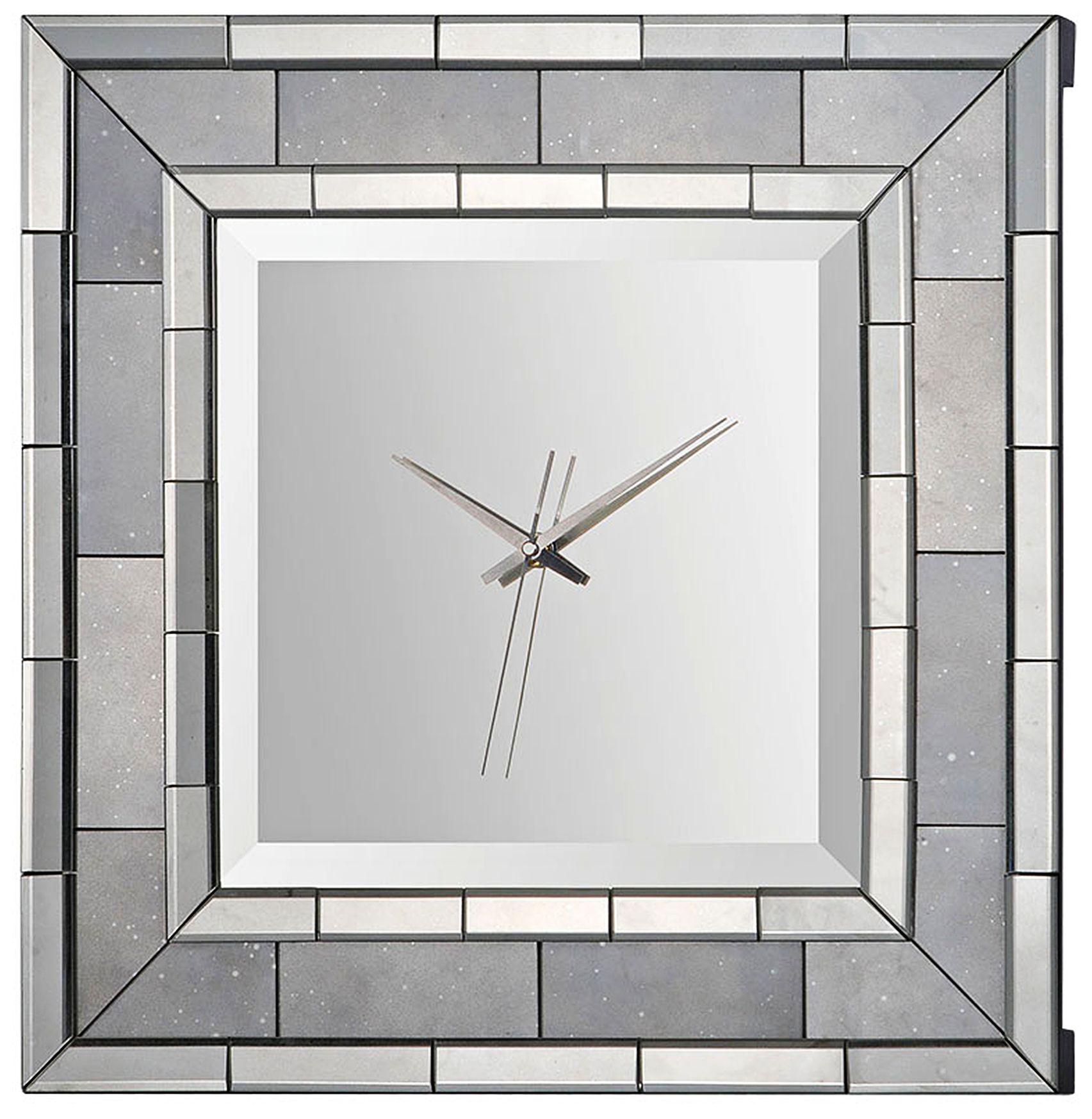 Mandarin Antiqued Mirror Wall Clock