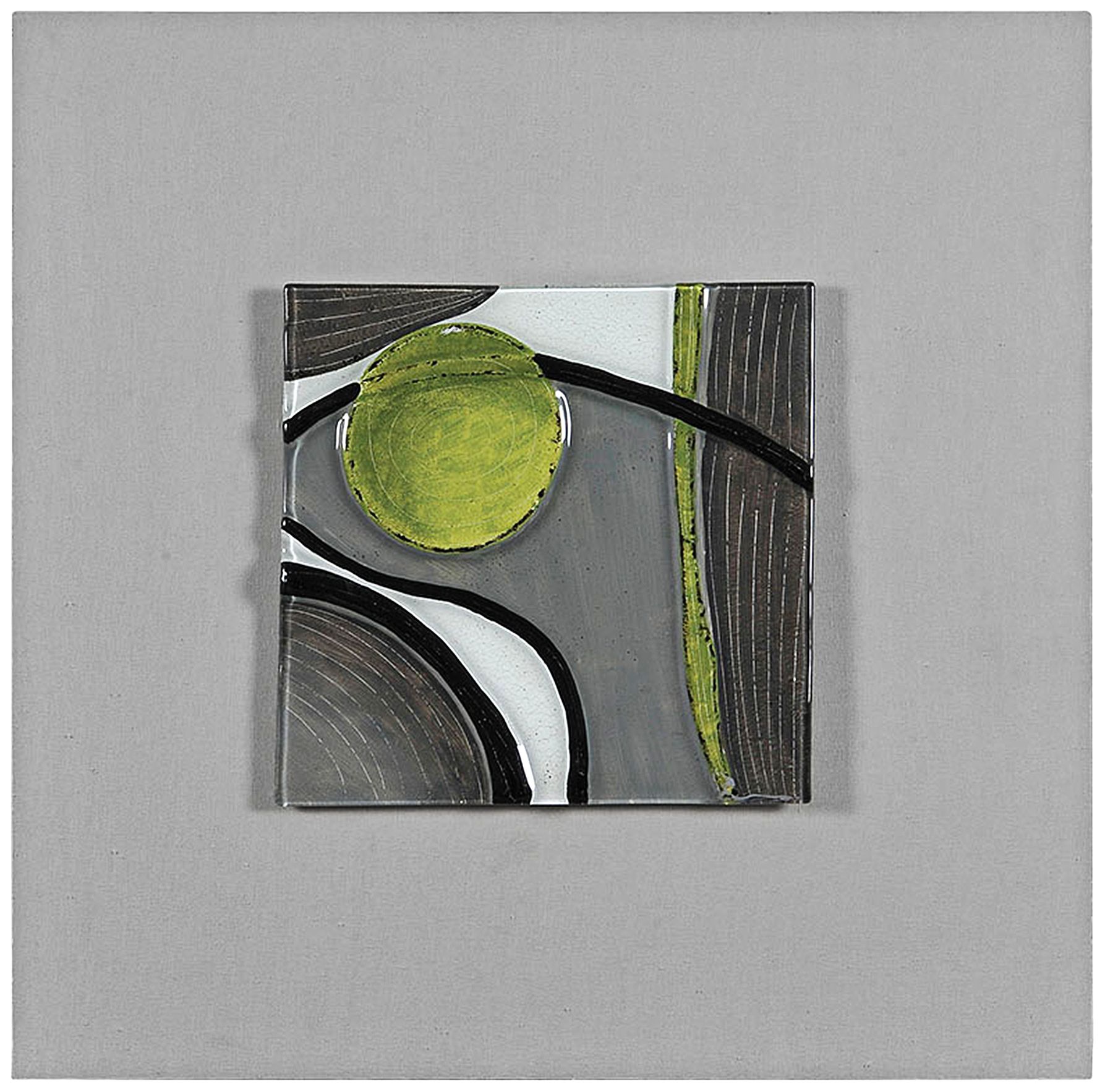 Motion II 24" Square Abstract Wall Art