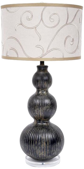 Anthracite Ceramic Table Lamp