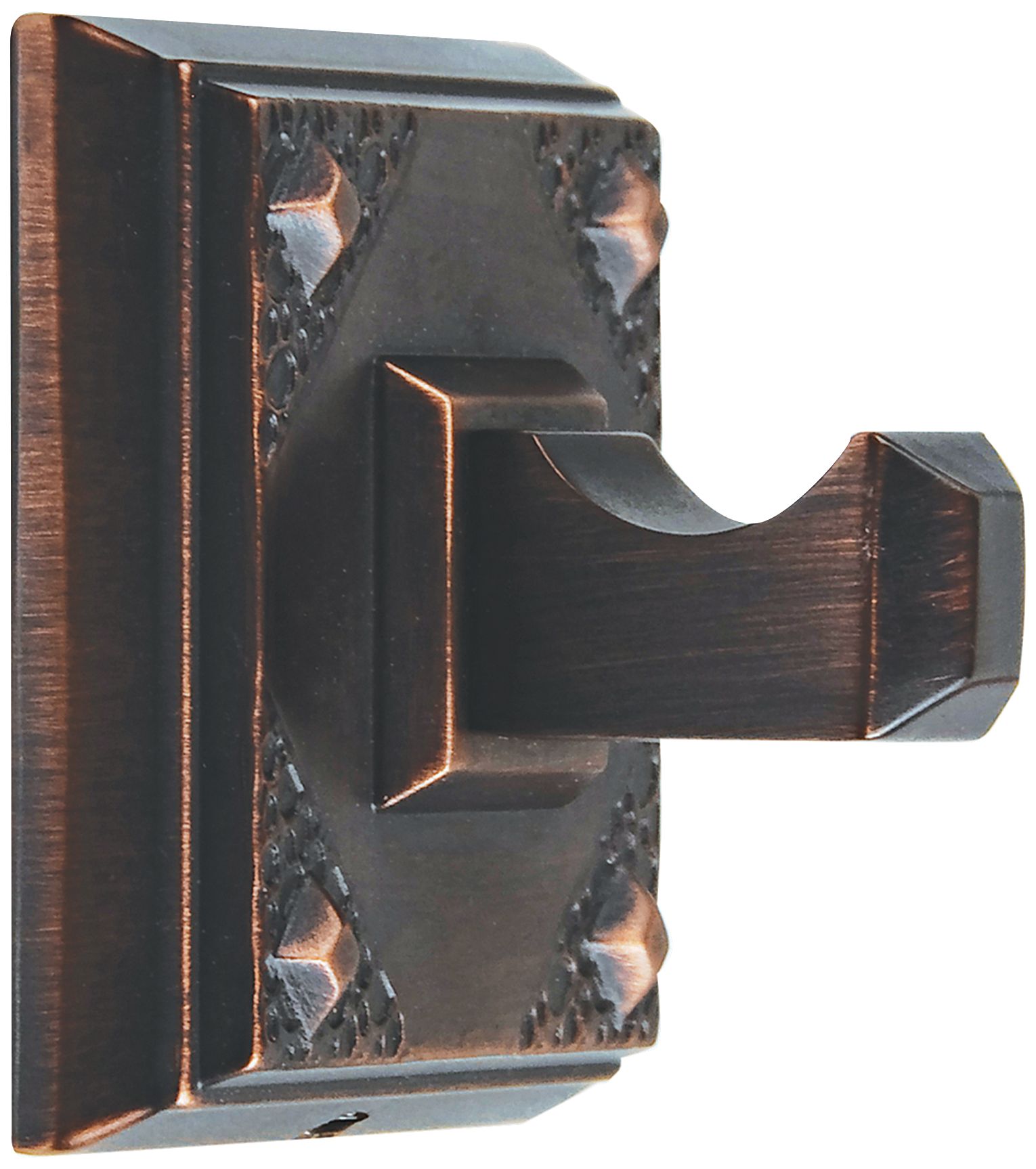 Craftsman 2 1/4" Square Bronze Bathroom Hook