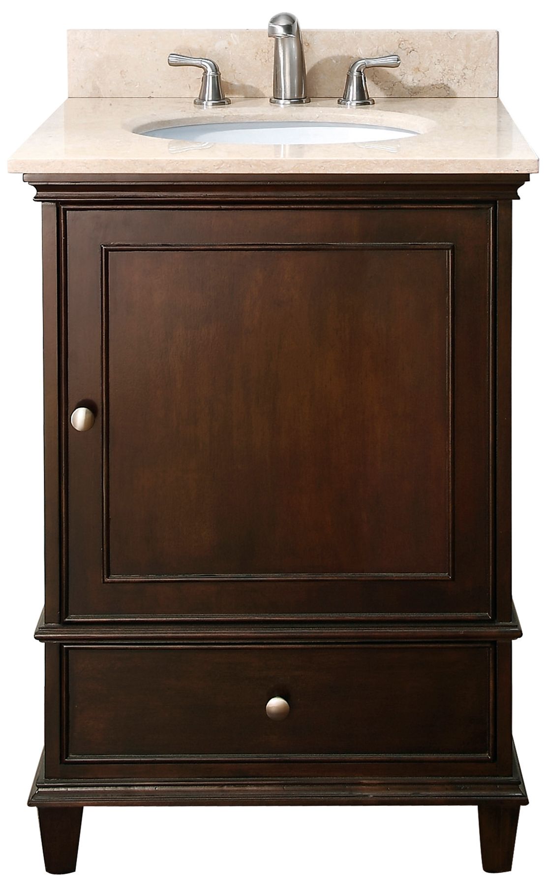 Avanity Windsor 24" Wide Walnut Vanity Combo