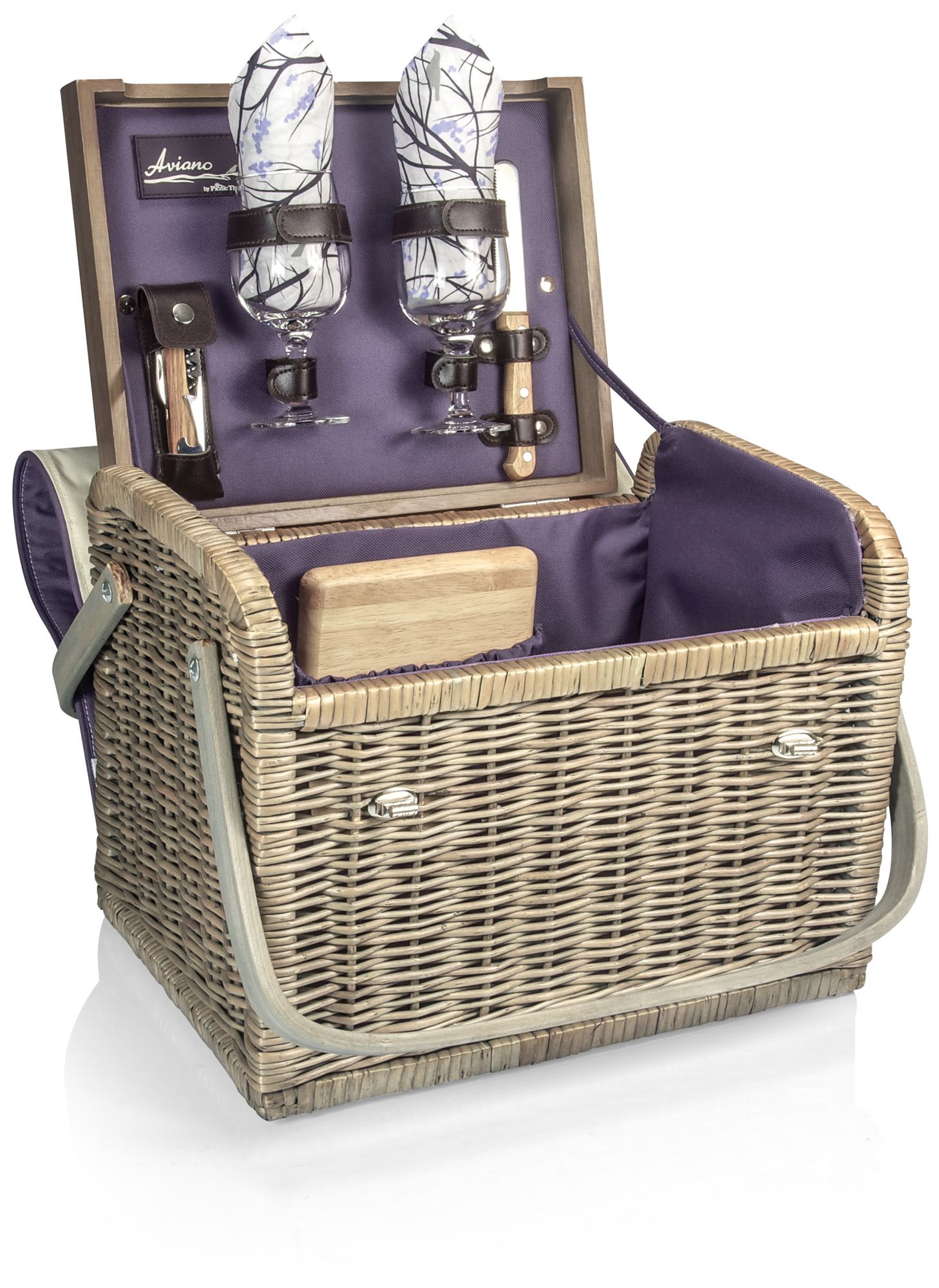 Kabrio Aviano Insulated Wine and Cheese Set Basket
