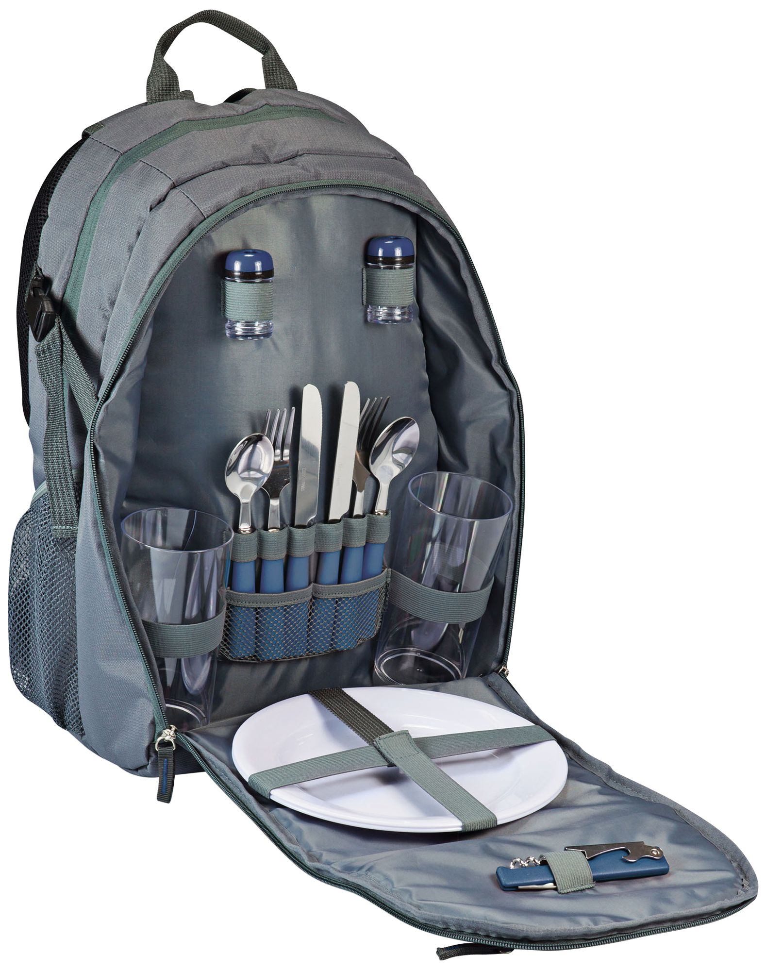 Escape Gray and Navy Picnic Service Backpack