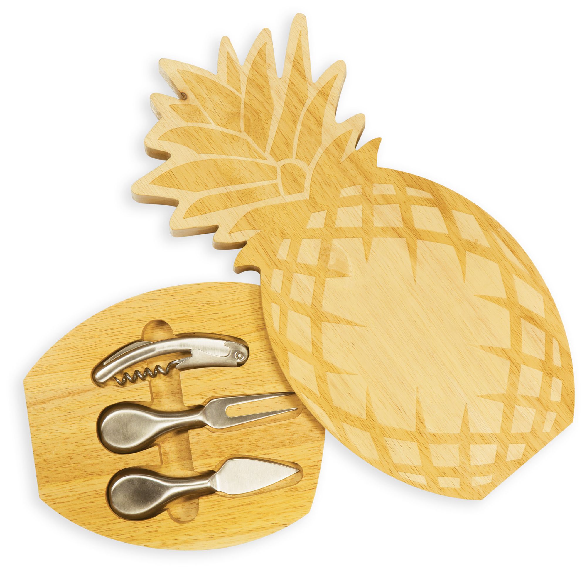 Pineapple Natural Wood Cheese Board