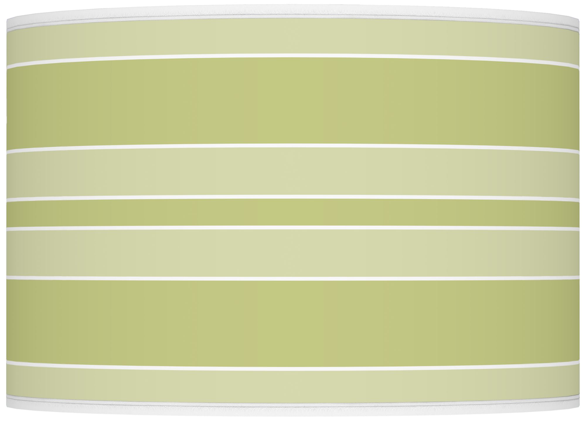 Linden Green Bold Stripe Ovo Table Lamp