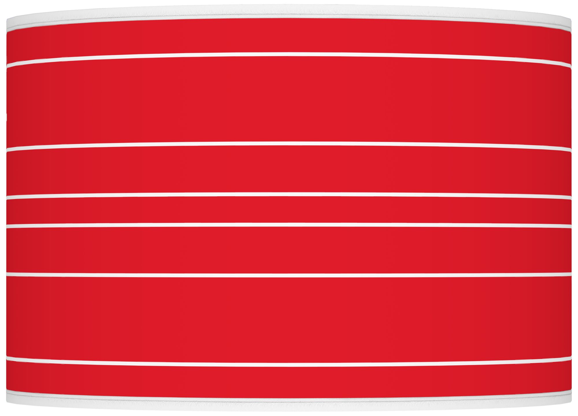 Bright Red Bold Stripe Ovo Table Lamp