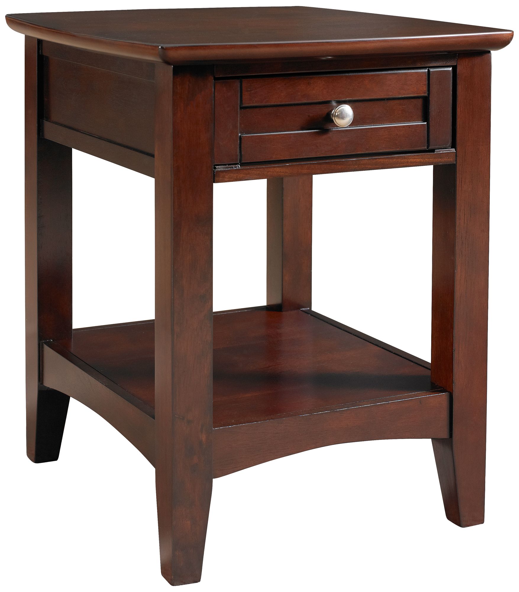 Espresso Chairside Table