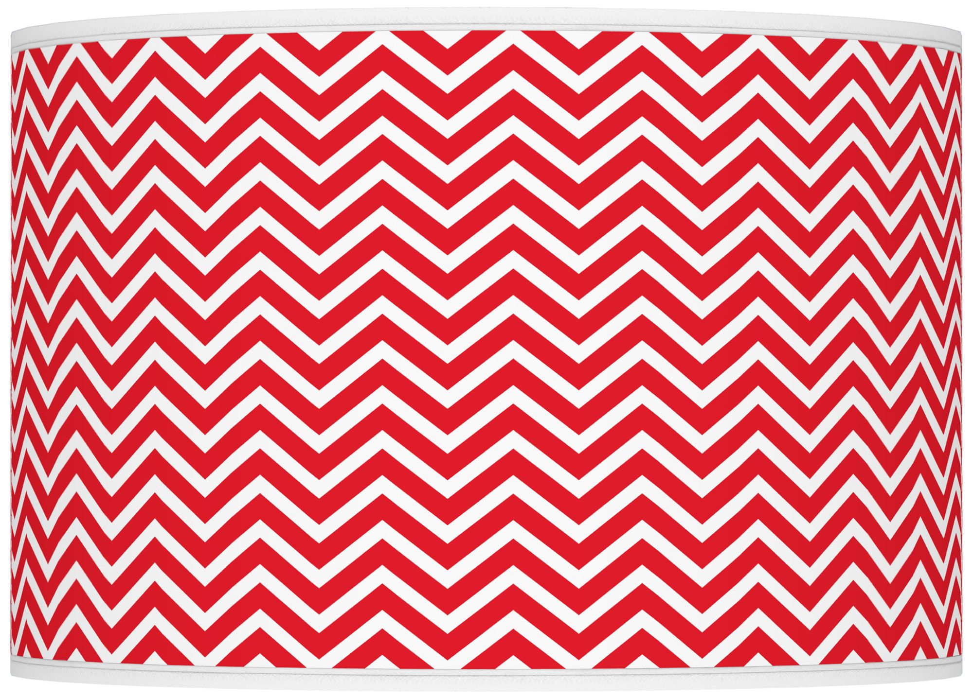 Bright Red Narrow Zig Zag Ovo Table Lamp