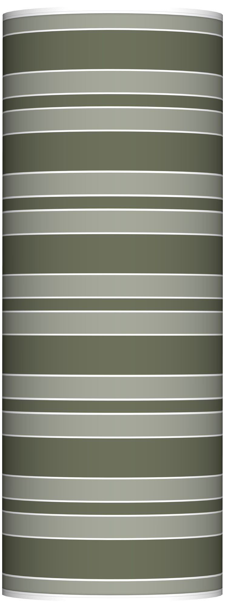 Deep Lichen Green Bold Stripe Ovo Floor Lamp
