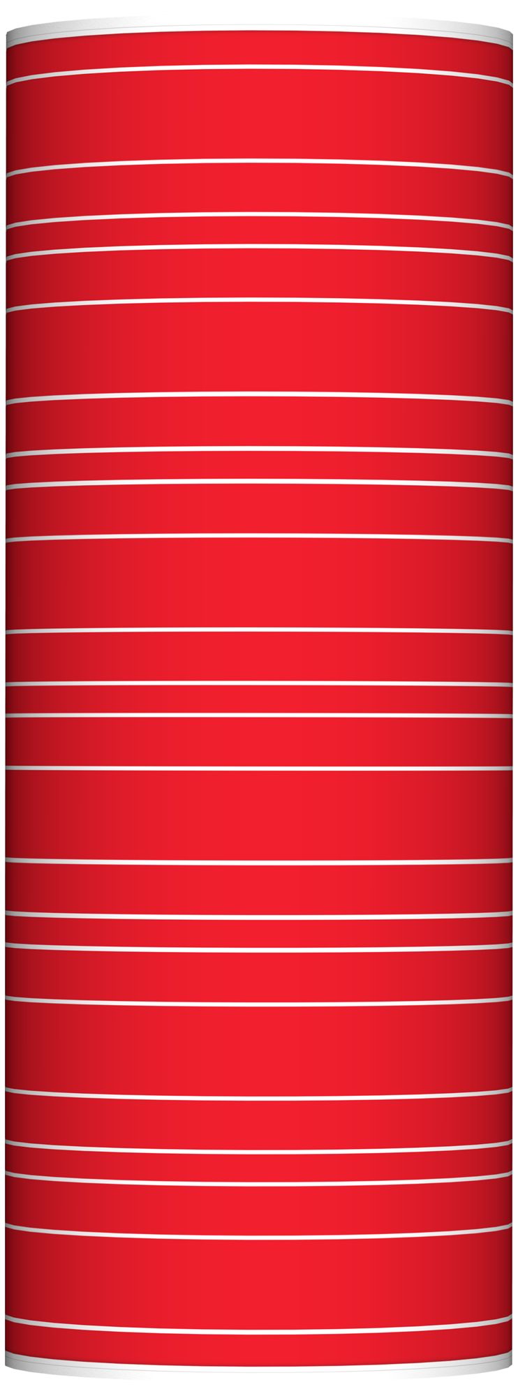 Bright Red Bold Stripe Ovo Floor Lamp
