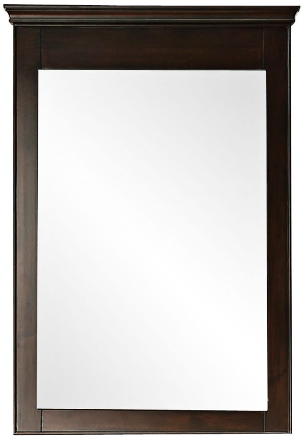 Windsor 34" High Walnut Wall Mirror