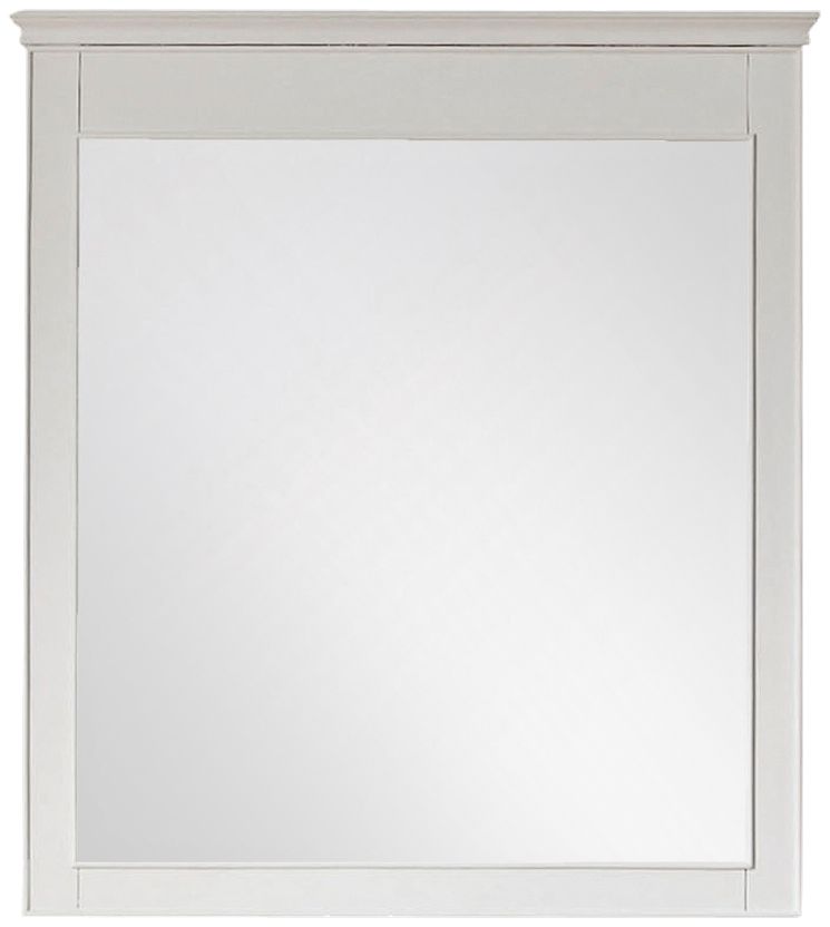 Windsor 30" Wide White Wall Mirror