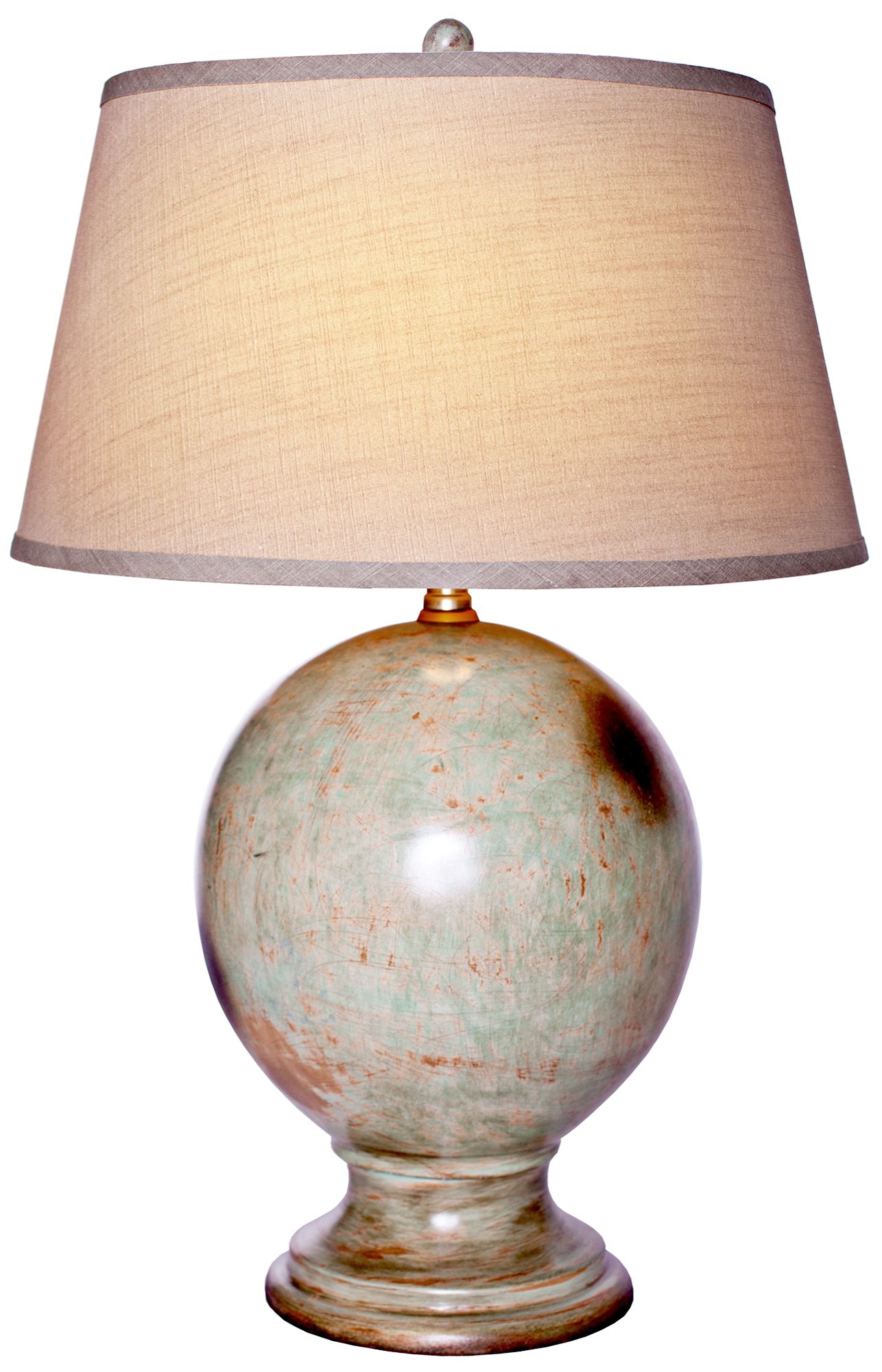 Henri Antique Verde Ball Table Lamp