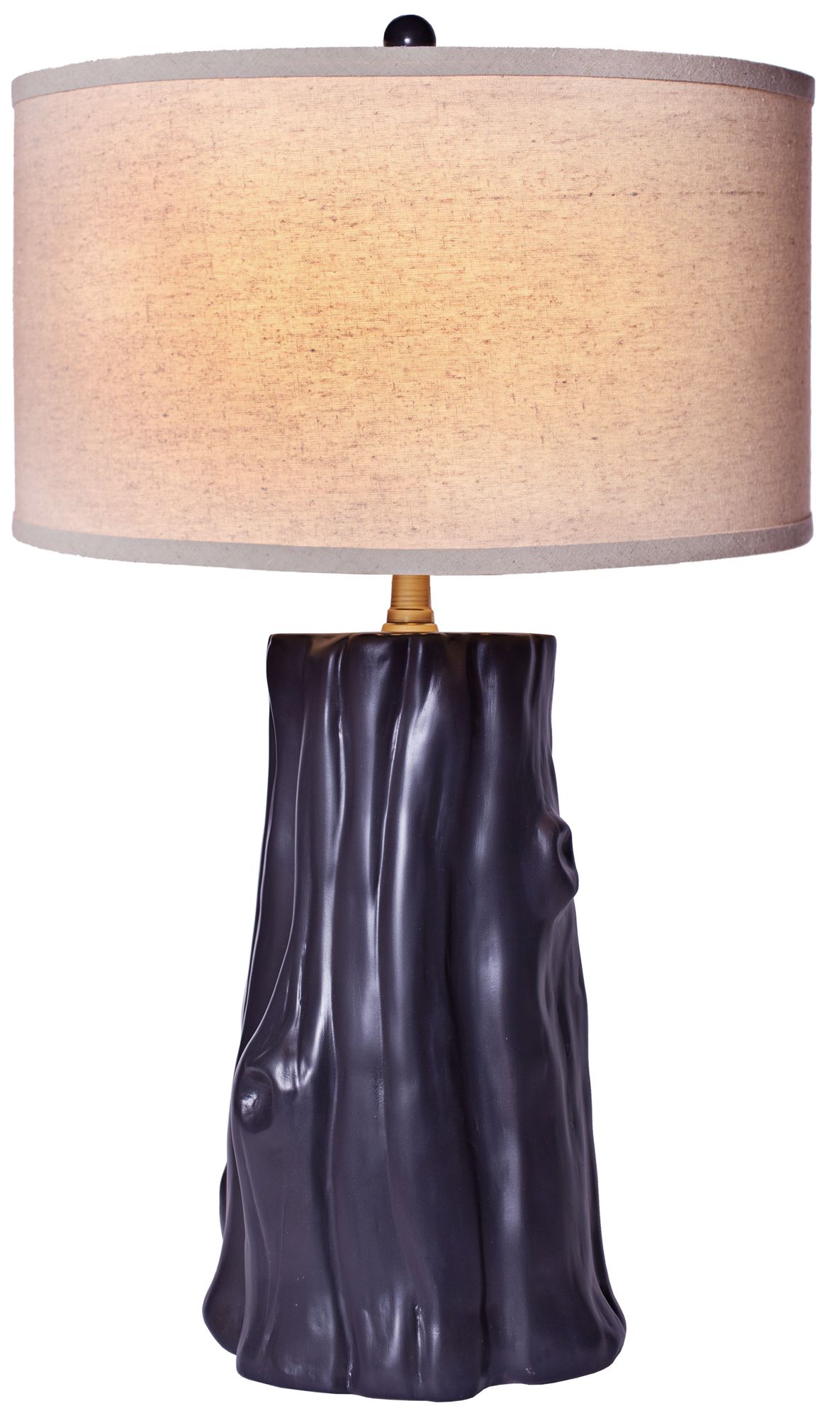 Austin Tree Stump Charcoal Novelty Table Lamp
