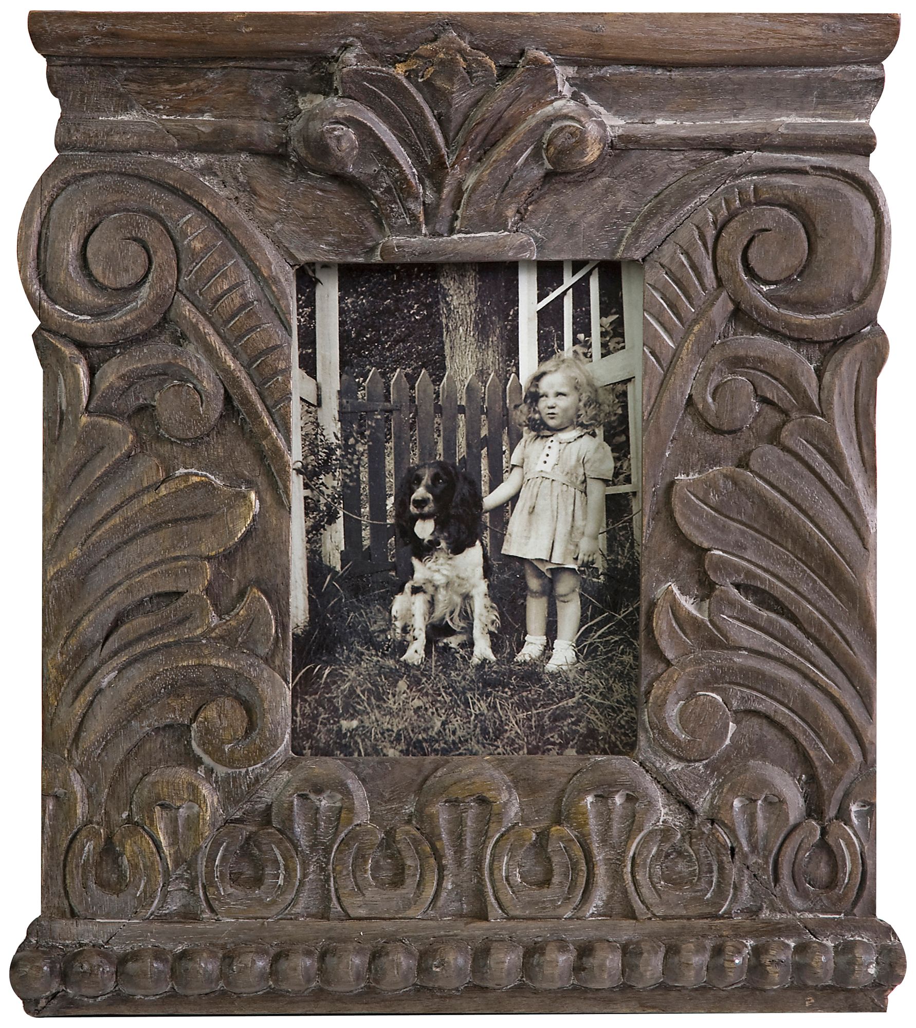 Hamlin Large Carved Wood Photo Frame