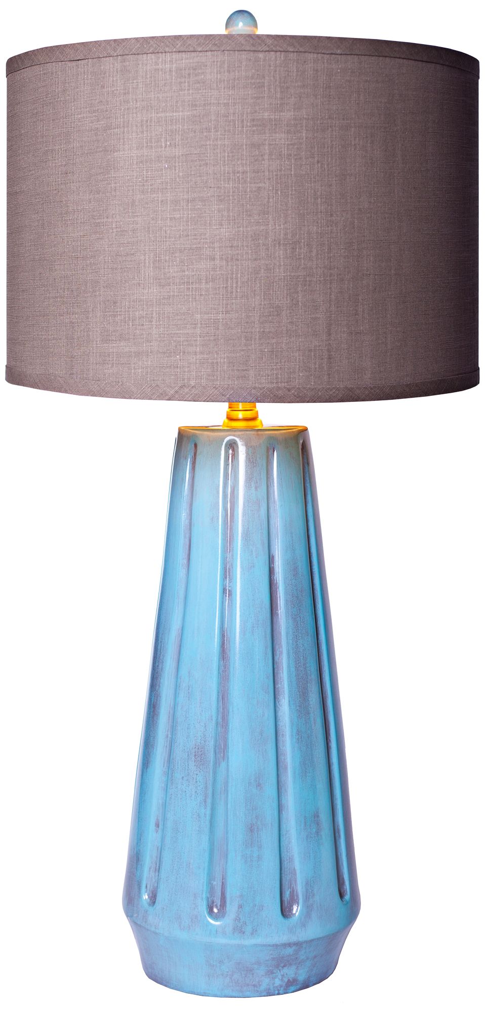 Marley Vallarta Transitional Turquoise Table Lamp